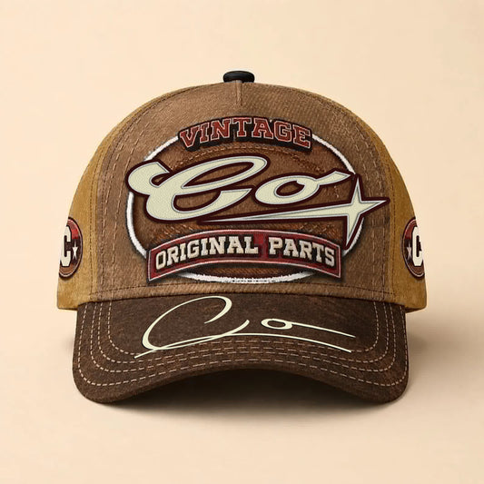 CO TC02 HH79  Personalized Name Baseball Cap, Vintage Retro Hat, Custom Gift for Him & Her