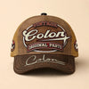 COLON TC02 HH79  Personalized Name Baseball Cap, Vintage Retro Hat, Custom Gift for Him & Her