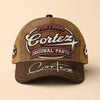 CORTEZ TC02 HH79  Personalized Name Baseball Cap, Vintage Retro Hat, Custom Gift for Him & Her
