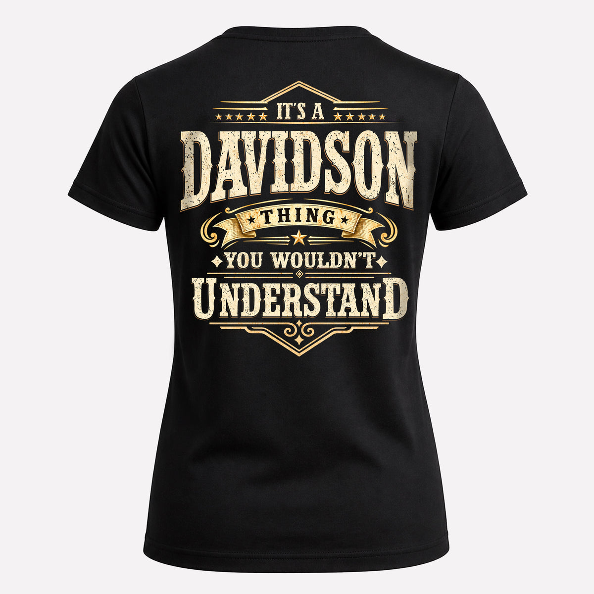 DAVIDSON HH-F003–Personalized Name Quote Apparel “It’s an NAME Thing You Wouldn’t Understand”