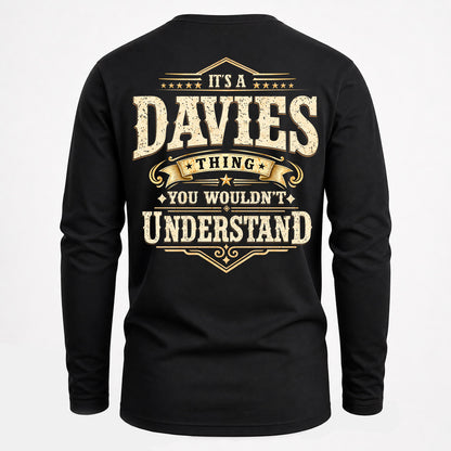 DAVIES HH-F003–Personalized Name Quote Apparel “It’s an NAME Thing You Wouldn’t Understand”
