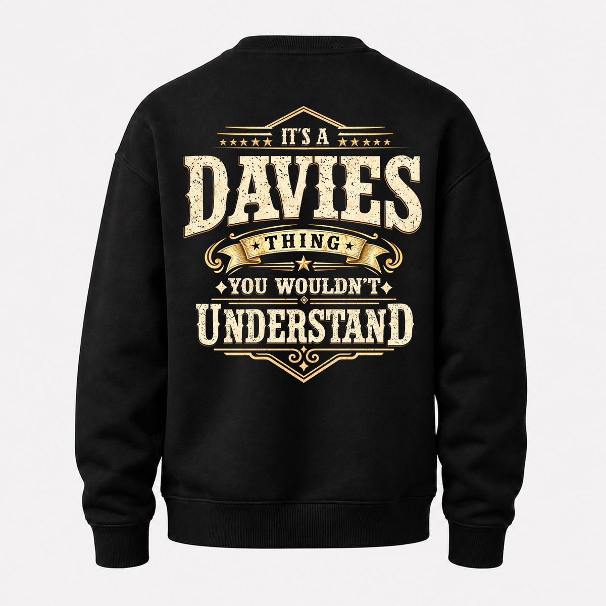 DAVIES HH-F003–Personalized Name Quote Apparel “It’s an NAME Thing You Wouldn’t Understand”