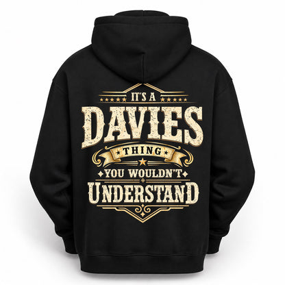 DAVIES HH-F003–Personalized Name Quote Apparel “It’s an NAME Thing You Wouldn’t Understand”