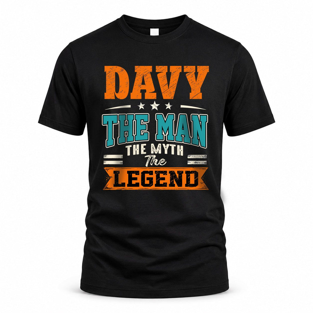 DAVY HH F007 The Man The Myth The Legend Personalized Shirt – Gift for Men