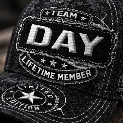 DAY TC03 HH79  Personalized Black Camo Baseball Cap, Custom Name Family Hat