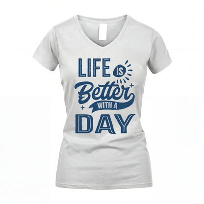 DAY HH88-K2–Personalized Name Quote T-Shirt Life Is Better With Unisex Gift