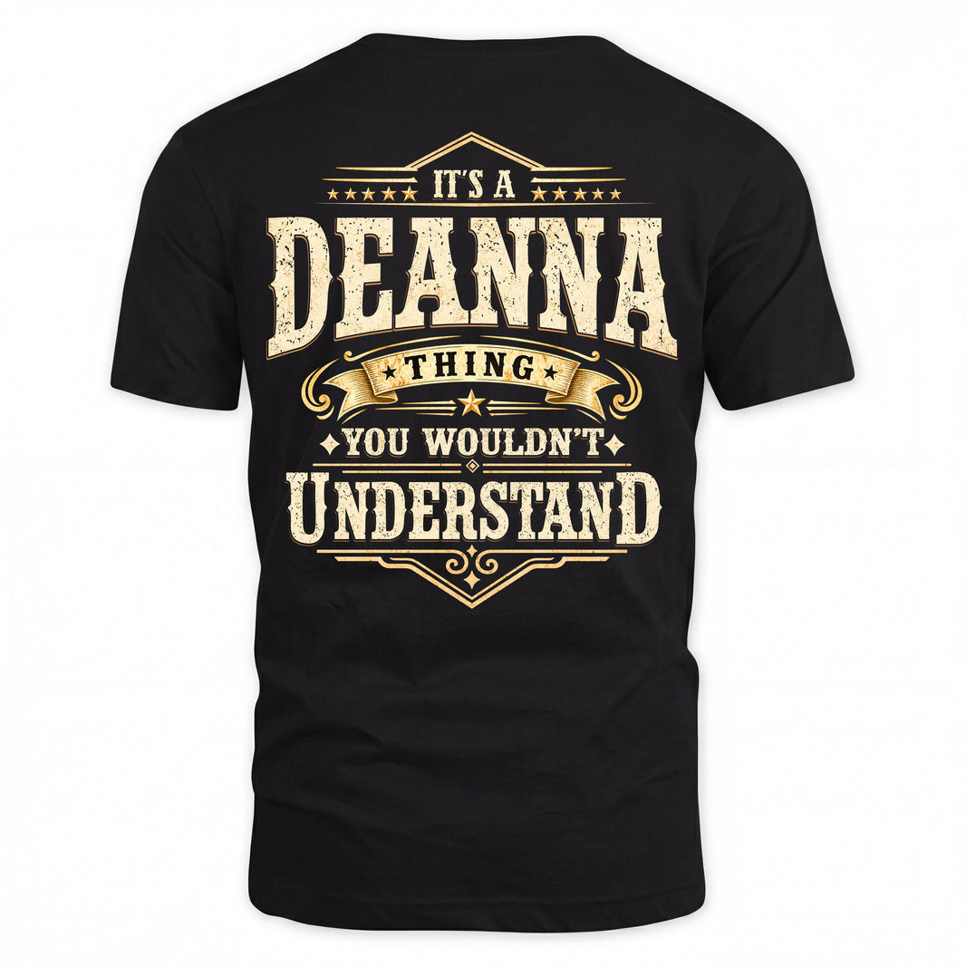 DEANNA HH-F003–Personalized Name Quote Apparel “It’s an NAME Thing You Wouldn’t Understand”