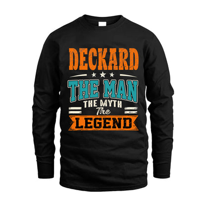DECKARD HH F007 The Man The Myth The Legend Personalized Shirt – Gift for Men