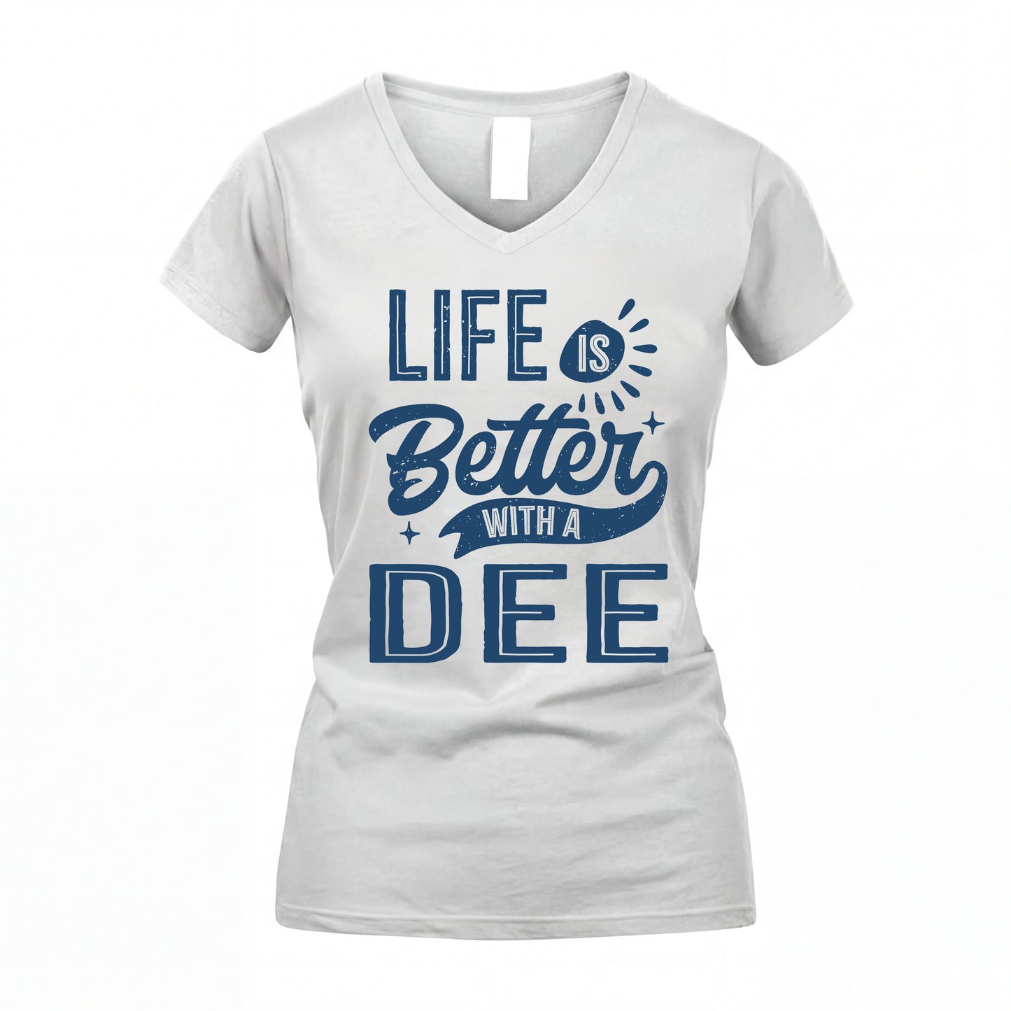 DEE HH88-K2–Personalized Name Quote T-Shirt Life Is Better With Unisex Gift