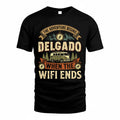 DELGADO TT898-K6-229 – Personalized Funny Camping Quote Apparel “The Adventure Begins When The WiFi Ends”
