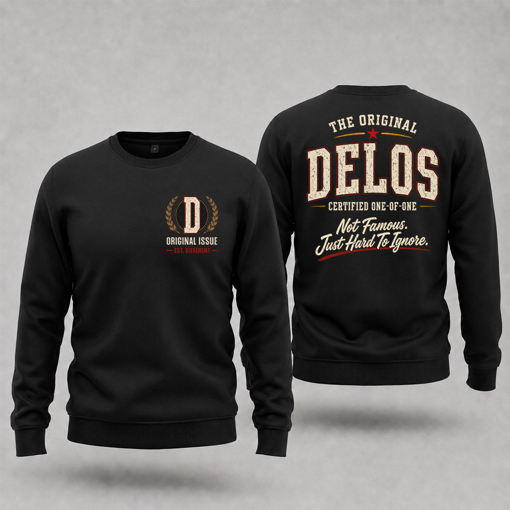 DELOS W65-F6-168 – Personalized Original Issue Apparel “The Original NAME Certified One-of-One"
