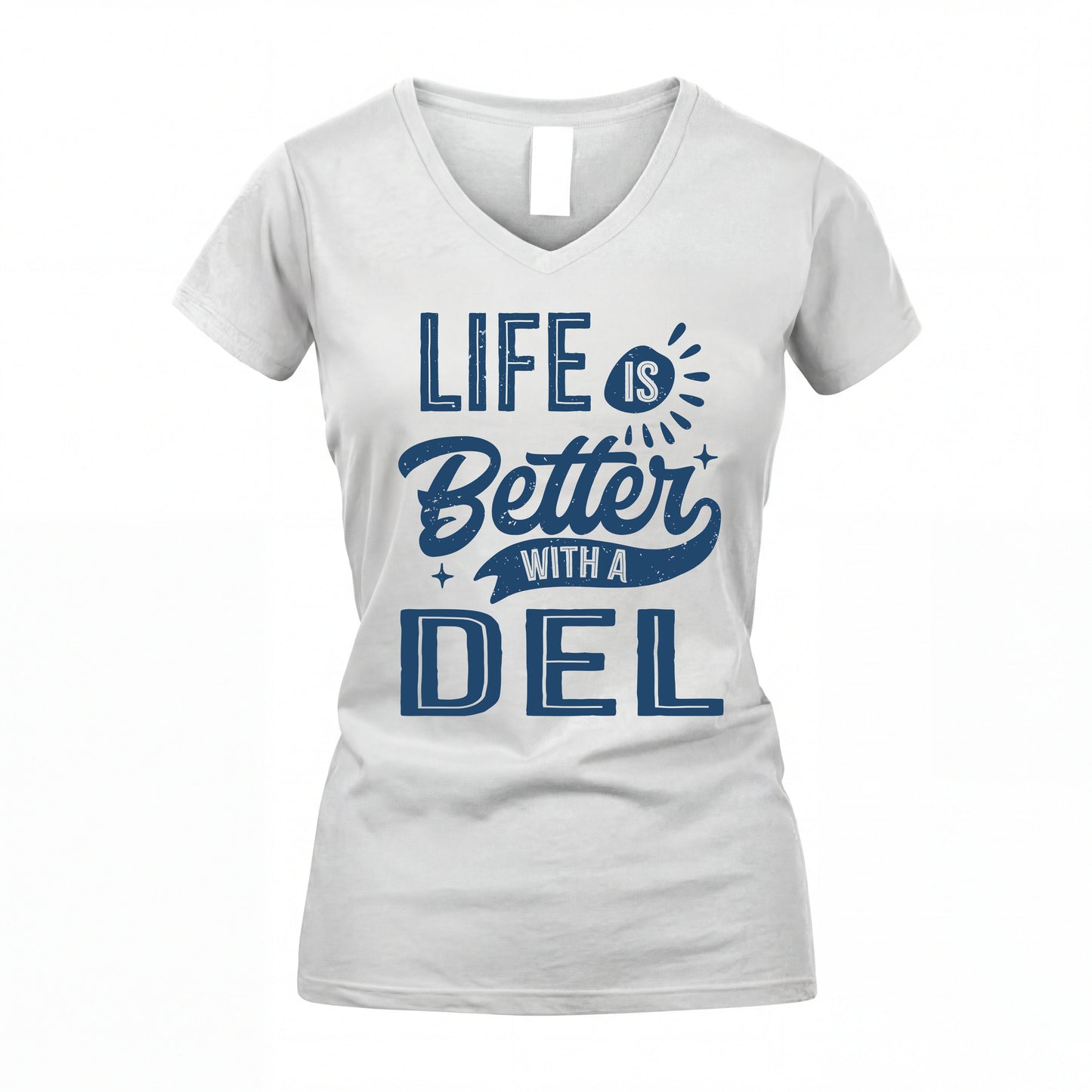 DEL HH88-K2–Personalized Name Quote T-Shirt Life Is Better With Unisex Gift