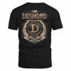 DESMOND 2K-101–Personalized Name Quote Apparel “I Am NAME May Not Be Perfect But I Am Limited Edition”