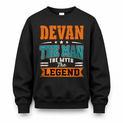 DEVAN HH F007 The Man The Myth The Legend Personalized Shirt – Gift for Men