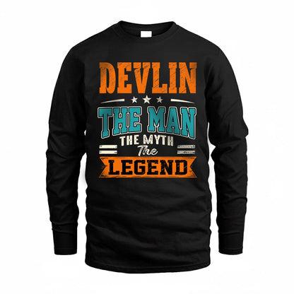 DEVLIN HH F007 The Man The Myth The Legend Personalized Shirt – Gift for Men