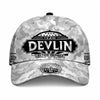 DEVLIN TC01 HH79 Team Your Name Hat, Personalized Camo Baseball Cap, Custom Family Gift, Gift for Him Her