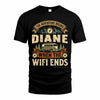 DIANE TT898-K6-229 – Personalized Funny Camping Quote Apparel “The Adventure Begins When The WiFi Ends”