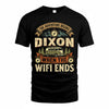 DIXON TT898-K6-229 – Personalized Funny Camping Quote Apparel “The Adventure Begins When The WiFi Ends”