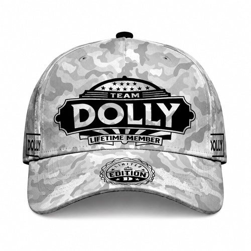 DOLLY TC01 HH79 Team Your Name Hat, Personalized Camo Baseball Cap, Custom Family Gift, Gift for Him Her