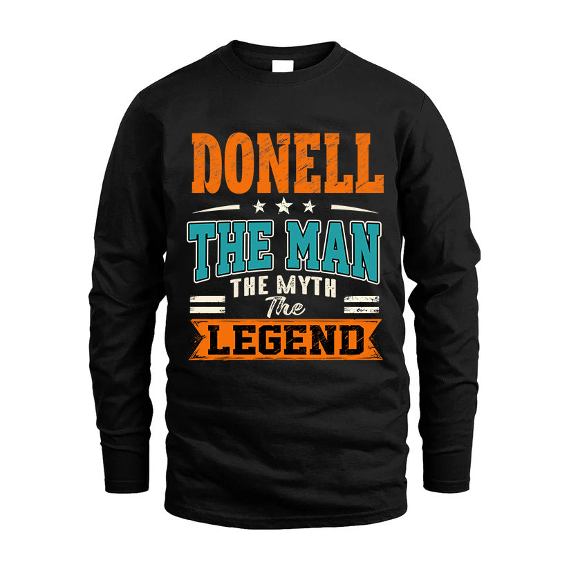 DONELL HH F007 The Man The Myth The Legend Personalized Shirt – Gift for Men