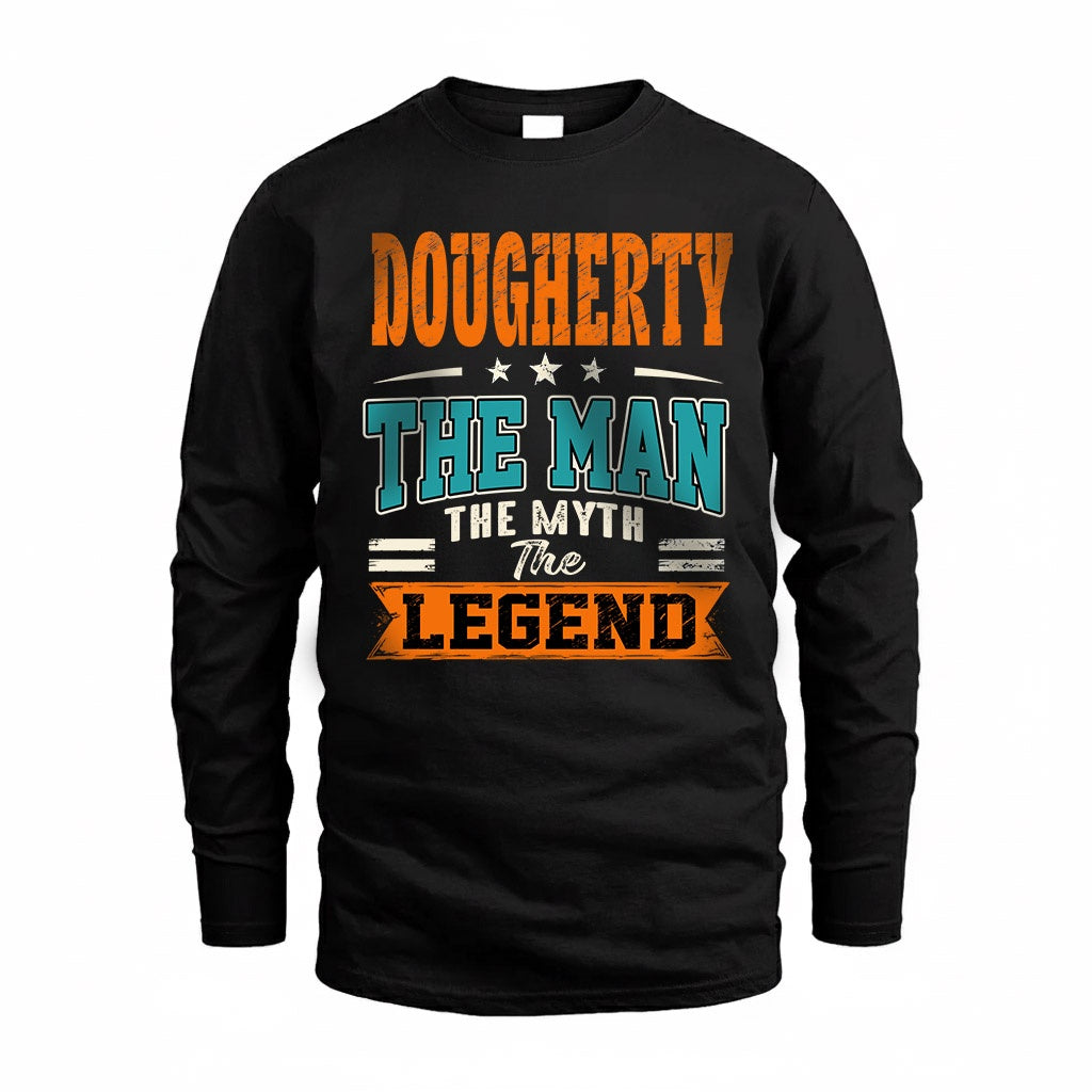 DOUGHERTY HH F007 The Man The Myth The Legend Personalized Shirt – Gift for Men