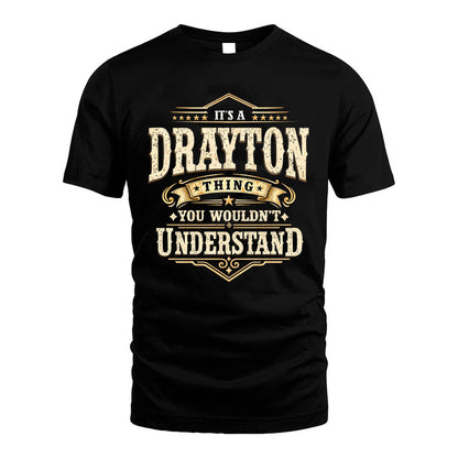 DRAYTON HH-F009–Personalized Name Quote Apparel “It’s an NAME Thing You Wouldn’t Understand”