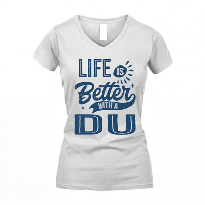 DU HH88-K2–Personalized Name Quote T-Shirt Life Is Better With Unisex Gift