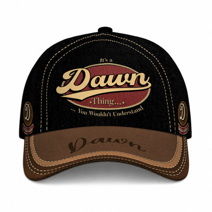 DAWN  TC06 HH79 Personalized Distressed Baseball Cap, Custom Retro Trucker Hat, Statement Dad Cap