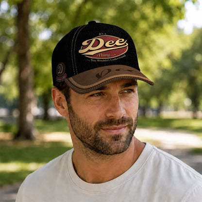 DEE  TC06 HH79 Personalized Distressed Baseball Cap, Custom Retro Trucker Hat, Statement Dad Cap