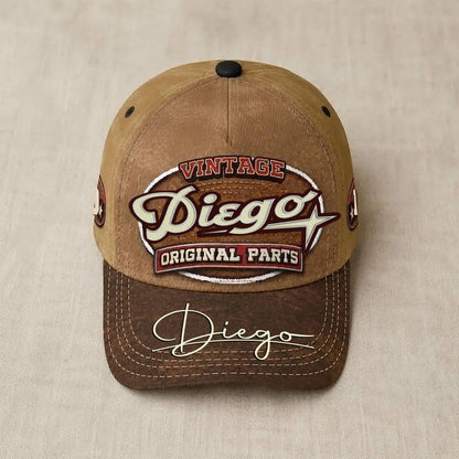 DIEGO TC02 HH79  Personalized Name Baseball Cap, Vintage Retro Hat, Custom Gift for Him & Her
