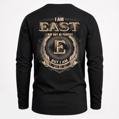 EAST 2K-101–Personalized Name Quote Apparel “I Am NAME May Not Be Perfect But I Am Limited Edition”