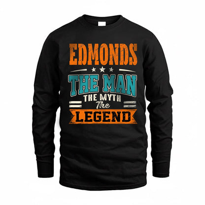 EDMONDS HH F007 The Man The Myth The Legend Personalized Shirt – Gift for Men