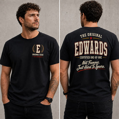 EDWARDS W65-F6-168 – Personalized Original Issue Apparel “The Original NAME Certified One-of-One"