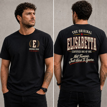 ELISABETTA W65-F6-168 – Personalized Original Issue Apparel “The Original NAME Certified One-of-One"