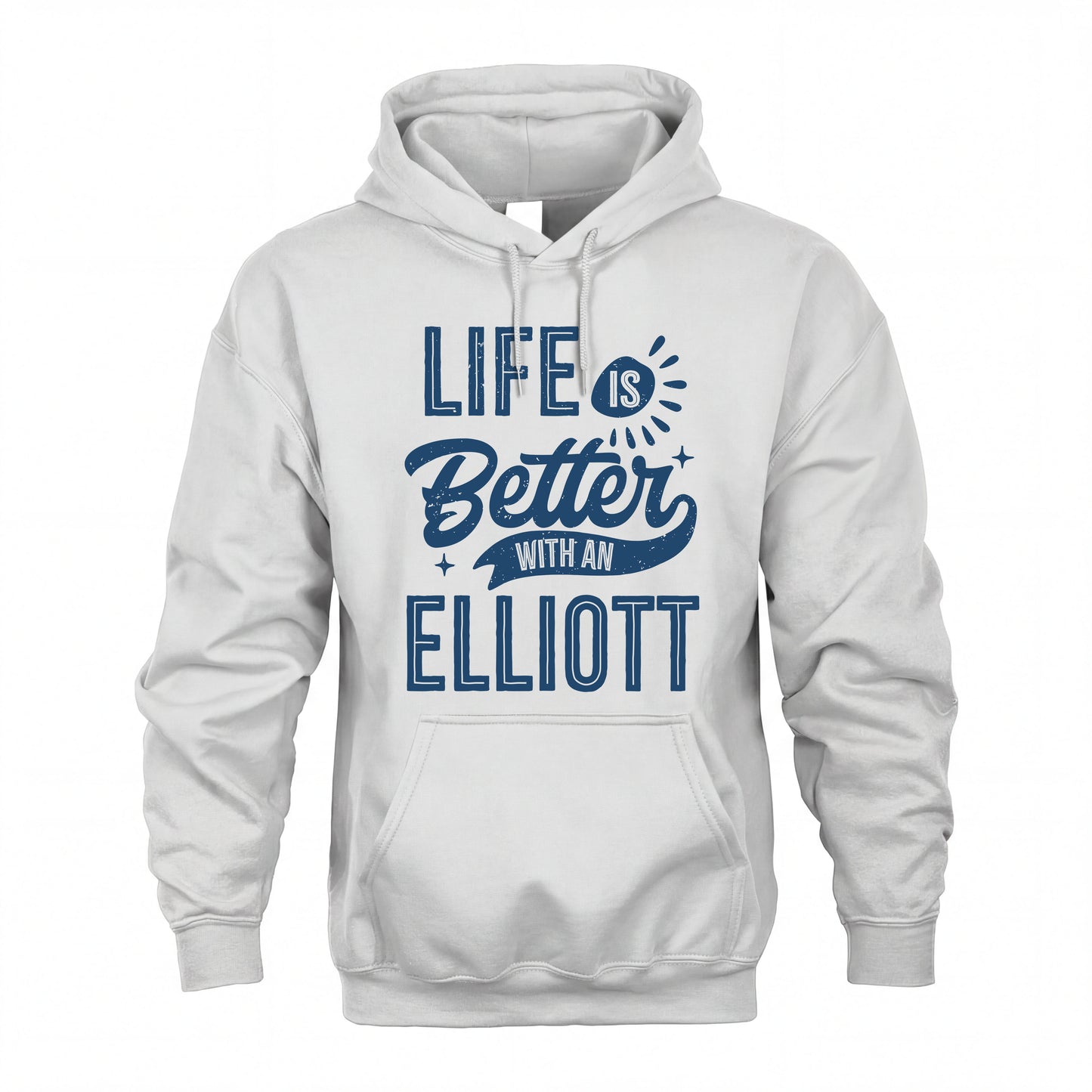 ELLIOTT HH88-K2–Personalized Name Quote T-Shirt Life Is Better With Unisex Gift