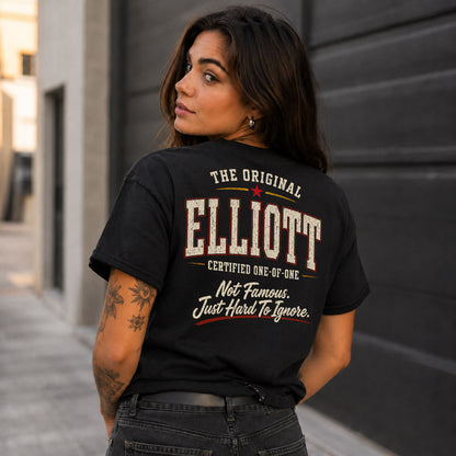 ELLIOTT W65-F6-168 – Personalized Original Issue Apparel “The Original NAME Certified One-of-One"