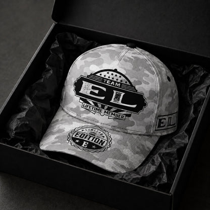 EL TC01 HH79 Team Your Name Hat, Personalized Camo Baseball Cap, Custom Family Gift, Gift for Him Her