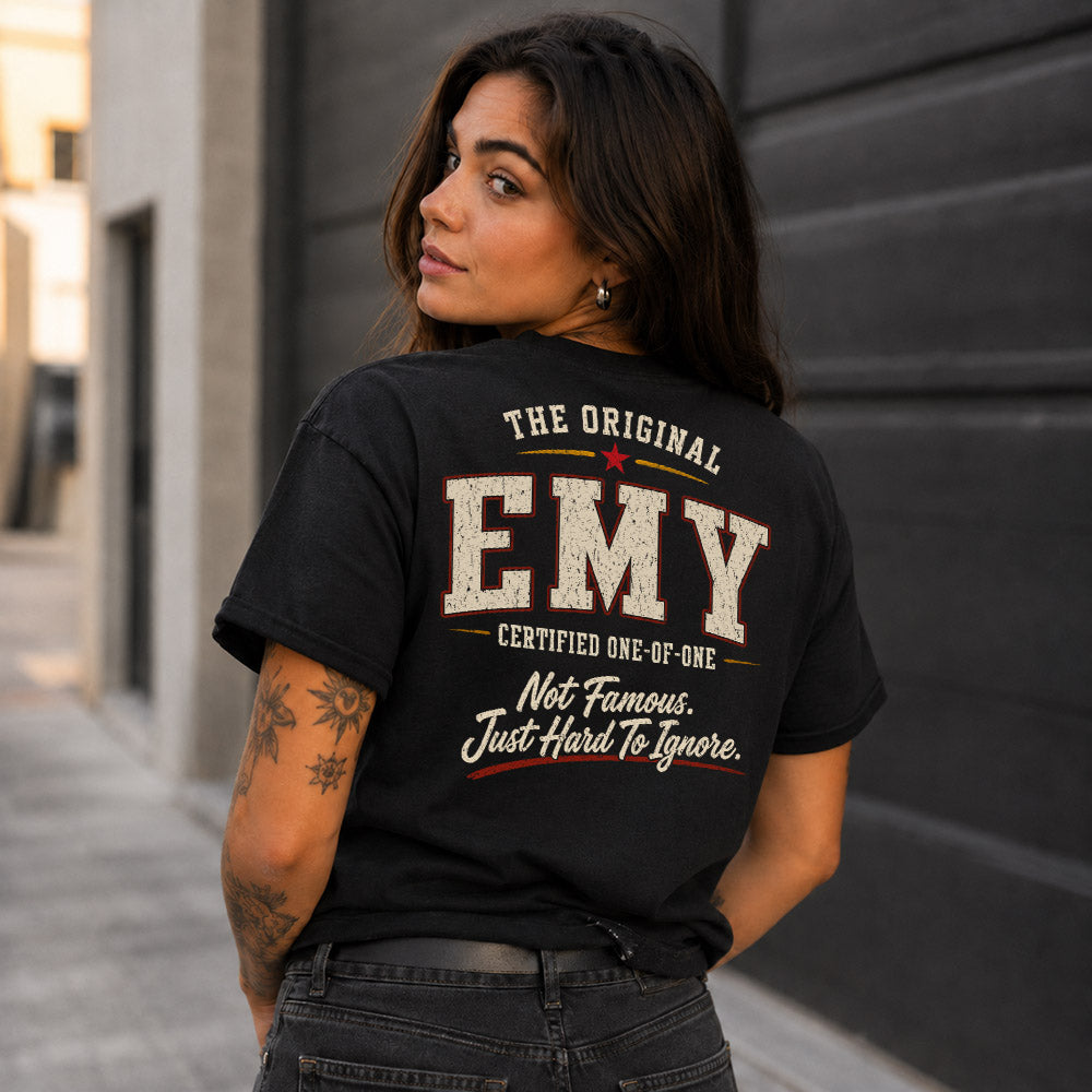 EMY W65-F6-168 – Personalized Original Issue Apparel “The Original NAME Certified One-of-One"