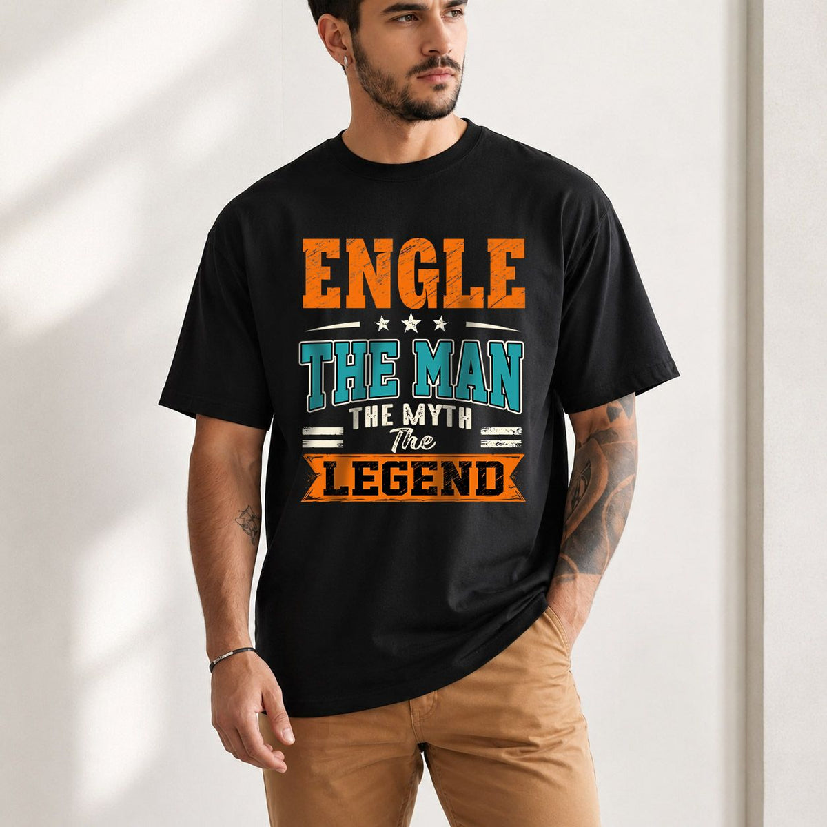 ENGLE HH F007 The Man The Myth The Legend Personalized Shirt – Gift for Men