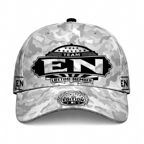 EN TC01 HH79 Team Your Name Hat, Personalized Camo Baseball Cap, Custom Family Gift, Gift for Him Her