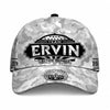 ERVIN TC01 HH79 Team Your Name Hat, Personalized Camo Baseball Cap, Custom Family Gift, Gift for Him Her