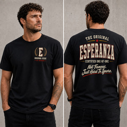 ESPERANZA W65-F6-168 – Personalized Original Issue Apparel “The Original NAME Certified One-of-One"