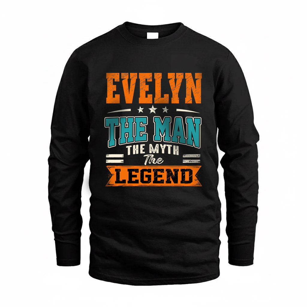 EVELYN HH F007 The Man The Myth The Legend Personalized Shirt – Gift for Men