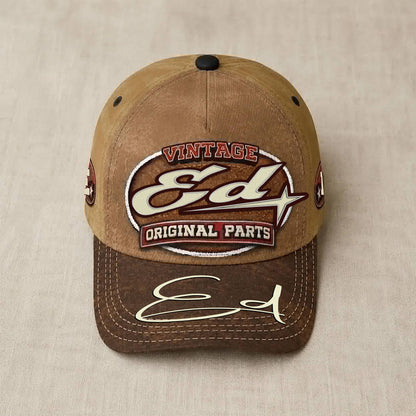 ED TC02 HH79  Personalized Name Baseball Cap, Vintage Retro Hat, Custom Gift for Him & Her