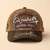 ELIZABETH TC02 HH79  Personalized Name Baseball Cap, Vintage Retro Hat, Custom Gift for Him & Her