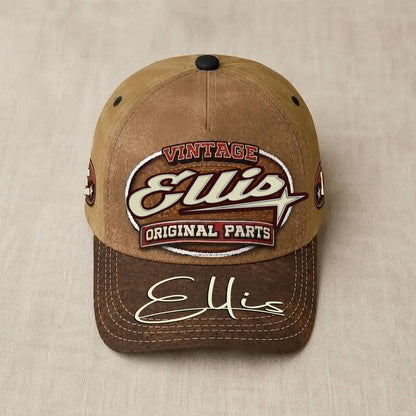 ELLIS TC02 HH79  Personalized Name Baseball Cap, Vintage Retro Hat, Custom Gift for Him & Her