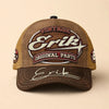 ERIK TC02 HH79  Personalized Name Baseball Cap, Vintage Retro Hat, Custom Gift for Him & Her