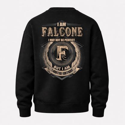 FALCONE 2K-101–Personalized Name Quote Apparel “I Am NAME May Not Be Perfect But I Am Limited Edition”