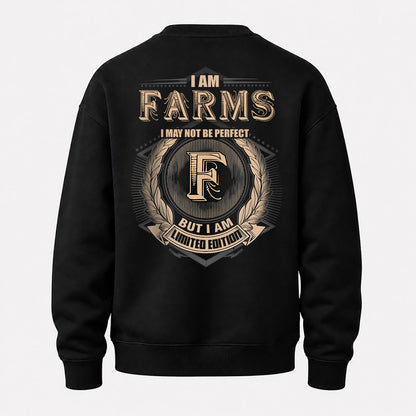 FARMS 2K-101–Personalized Name Quote Apparel “I Am NAME May Not Be Perfect But I Am Limited Edition”