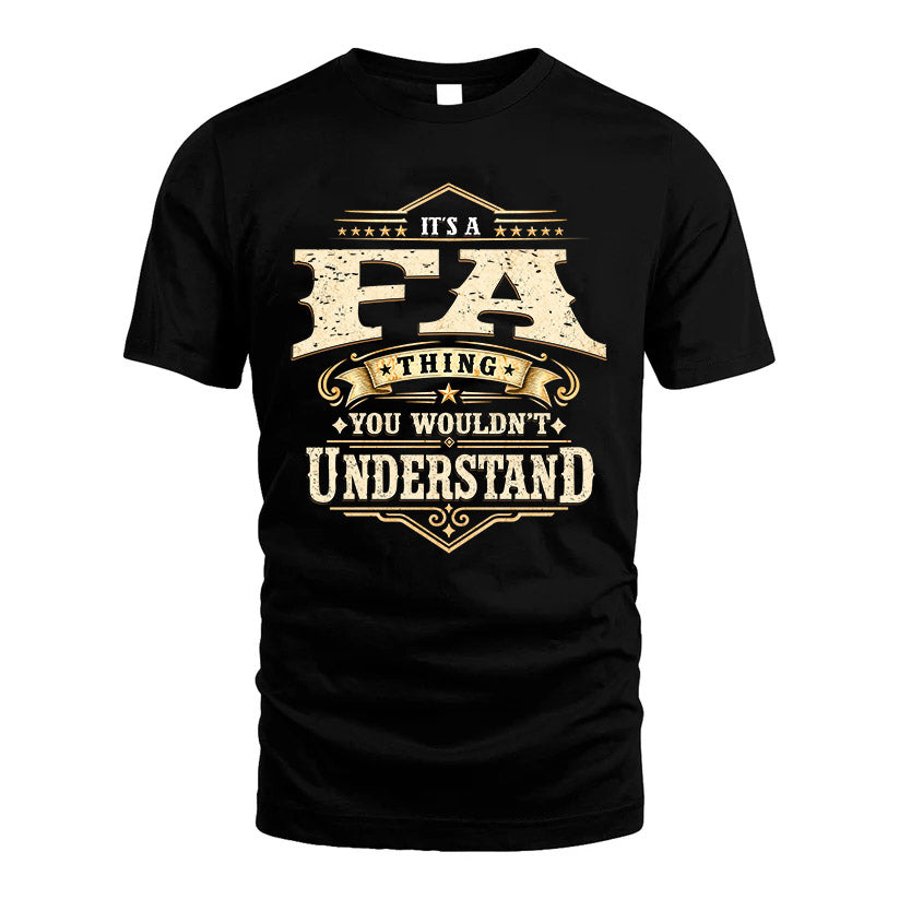 FA HH-F009–Personalized Name Quote Apparel “It’s an NAME Thing You Wouldn’t Understand”